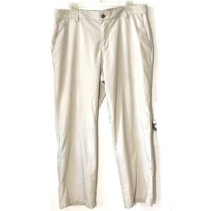 Adidas climalite pants men’s athletic beige straight leg 34x32